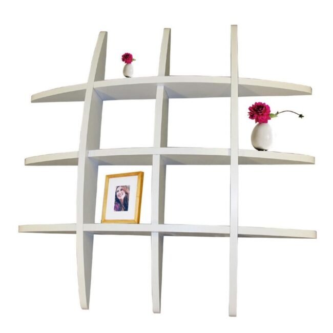 floating wall racks white for home