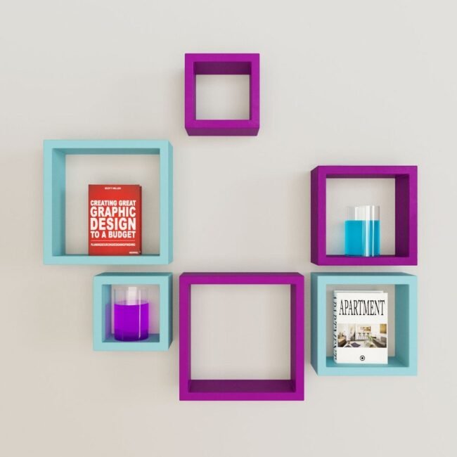 cheap nesting square wall shelves online india