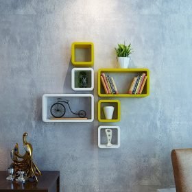 cube rectangle wall racks for living room