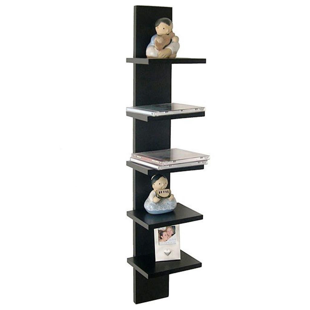 Set Of 5-tier Wall Shelf for Storage & Display – Black