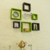 floating shelf racks green black for home decor