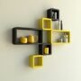 wall shelves yellow black for sale online