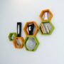 buy decornation orange green wall shelves