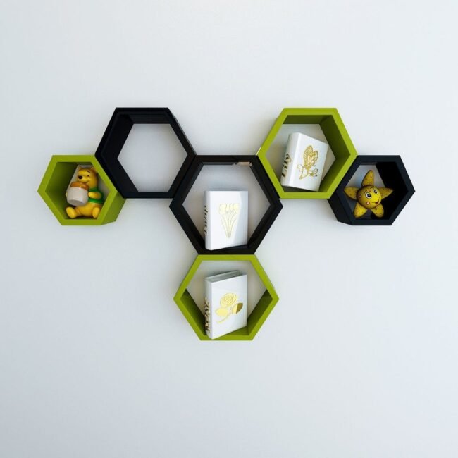 green black decorative wall shelves for sale online india