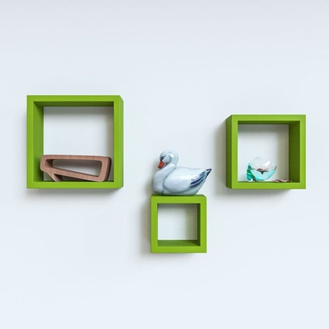 green designer wall shelves for sale online india