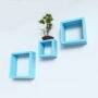 set of 3 skyblue decorative wall rack online india