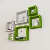 buy decornation white green square wall racks online