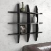 designer wall shelf black for living room