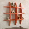 globe shape wall rack for display orange