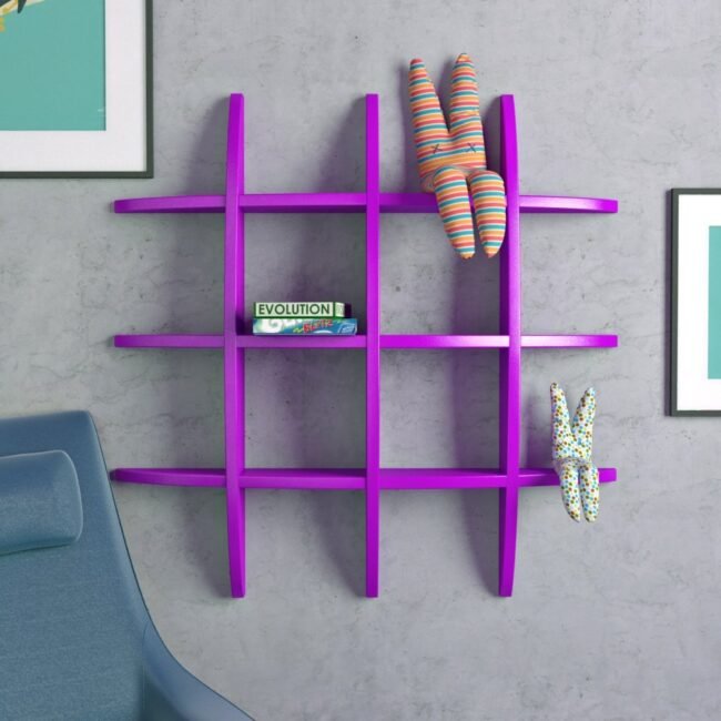 home decor display racks purple