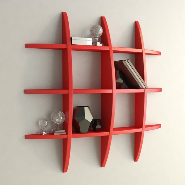 red display wall unit for home