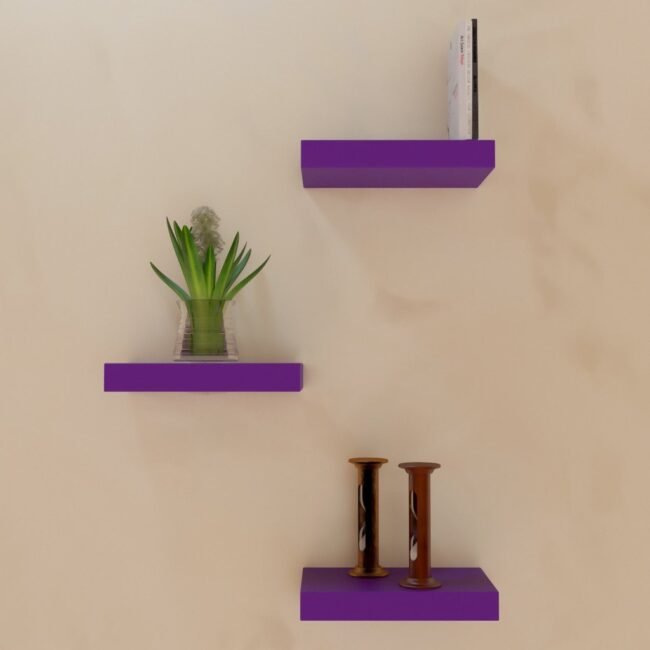 set of 3 designer wall shelf unit