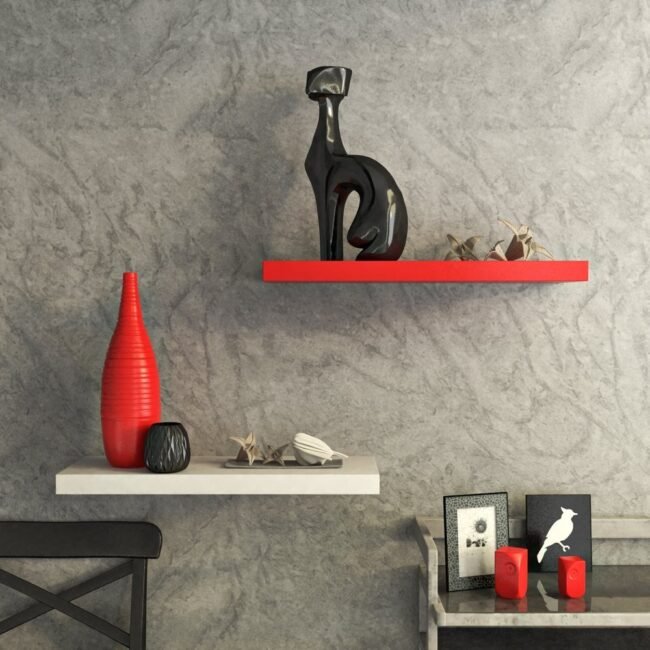 cheap wall shelves for sale online india red white