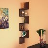 corner wall mount shelf for display