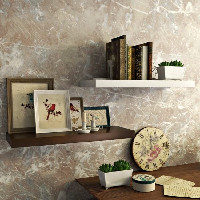 designer wall racks brown white for interior decor