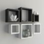 display black white wall shelves on sale
