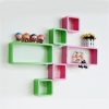 diy wall decor wall racks green pink