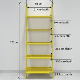 home decor ladder shelf yellow for sale