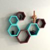 buy decornation hexagon wall shelves for living room