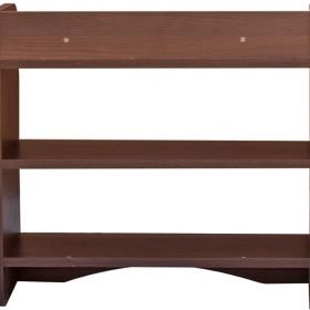 Vegas 3 Tier Engineered Wood Shoe Rack - Walnut Brown - Image 2