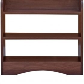 Vegas 3 Tier Engineered Wood Shoe Rack - Walnut Brown - Image 3