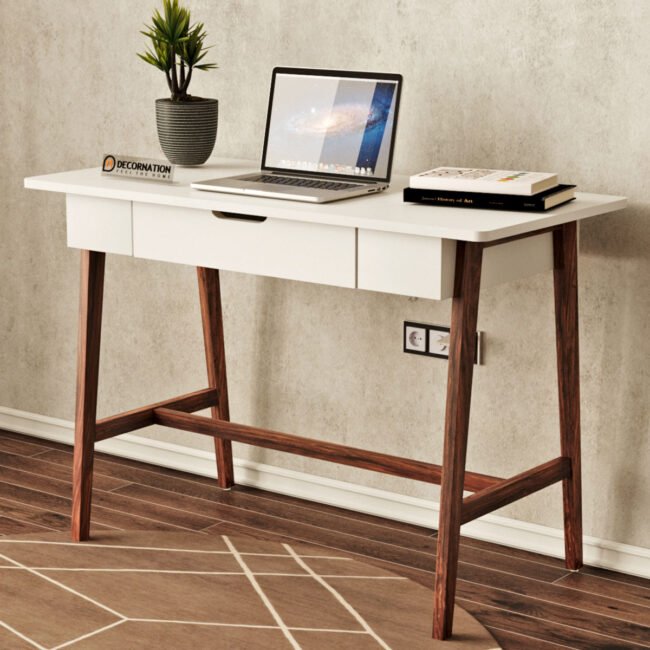 Decornation Zane Wooden Computer & Study Table For Home Office