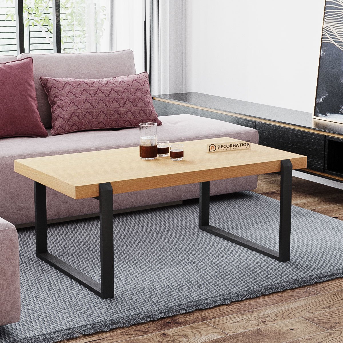 Kiara Coffee Table for Living Room/Bedroom – Bavarian Beech