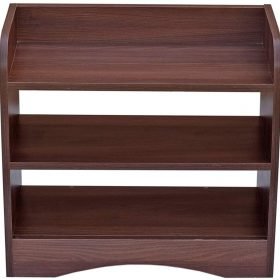 Vegas 3 Tier Engineered Wood Shoe Rack - Walnut Brown - Image 4