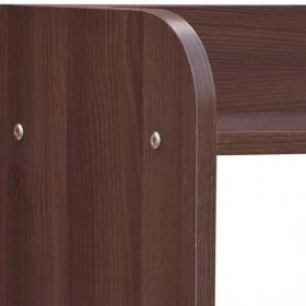 Vegas 3 Tier Engineered Wood Shoe Rack - Walnut Brown - Image 6