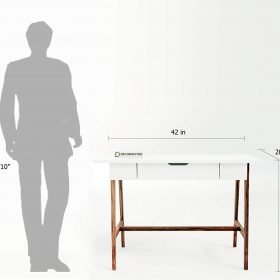 Zane Wooden Study Table - Image 8