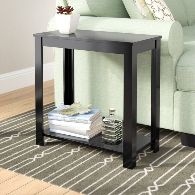 Kea Wooden End Table - Black - Image 2