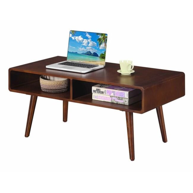 Eurotas Wood Coffee Table - Dark Brown - Image 5