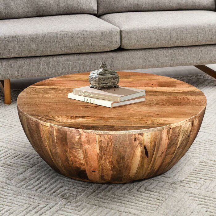 Axios Drum Coffee Table – Brown