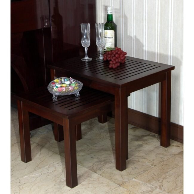 Thynasis Nesting table Set of 2 - Brown