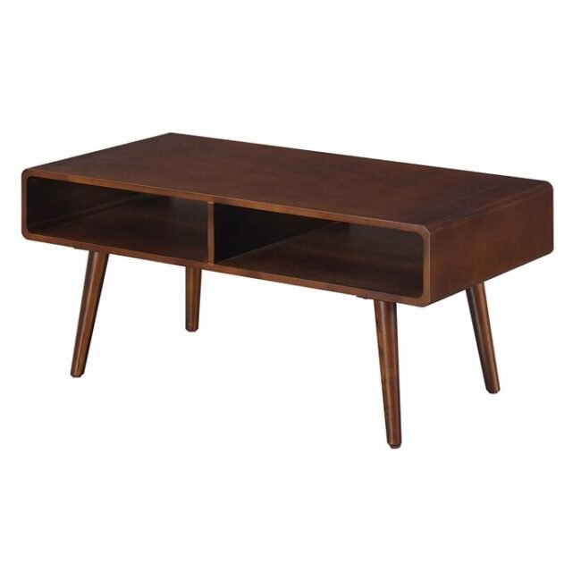 Eurotas Wood Coffee Table - Dark Brown - Image 2