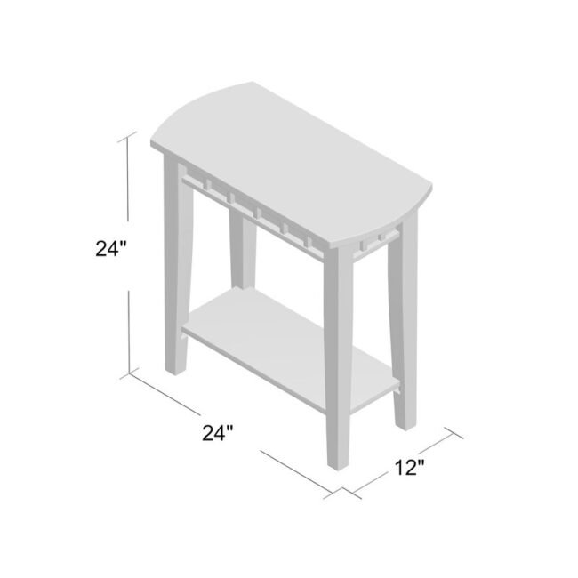 Santorini Wood End Table - Brown - Image 3