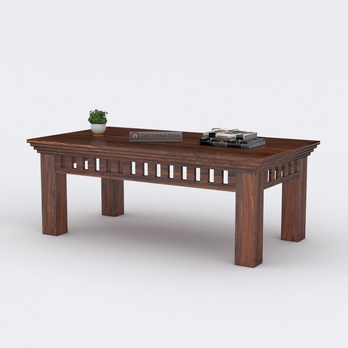 Lancaster Wooden Coffee Table – Brown
