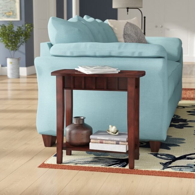 Santorini Wood End Table - Brown - Image 4