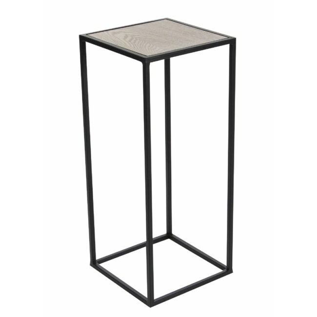 Megisti Solid Wood Square Nesting Table - Black - Image 4