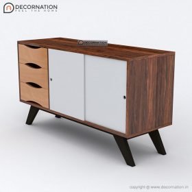 Hydrus 3 Drawers 2 Shelf Storage TV Table - White - Image 2