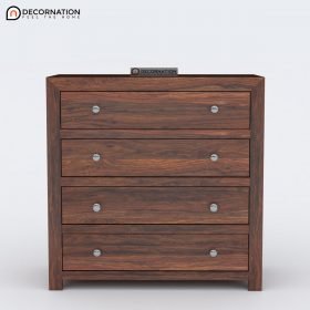 Caesar Wooden Drawer Storage Cabinet - Brown - Image 2