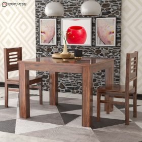 Samur Wood 2 Seater Dining Table Set