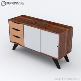 Hydrus 3 Drawers 2 Shelf Storage TV Table - White - Image 3