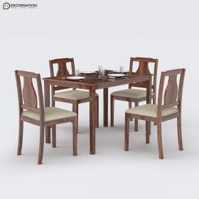 Chiny Wooden 4 Seater Dining Table Set - Image 3