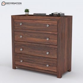 Caesar Wooden Drawer Storage Cabinet - Brown - Image 3