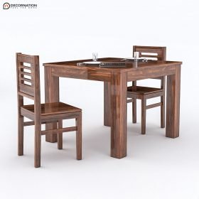 Samur Wood 2 Seater Dining Table Set - Image 3