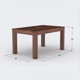 Bilzen Wooden 6 Seater Dining Table Set - Image 8