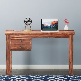 Rieka Double Drawer Computer Table With Storage