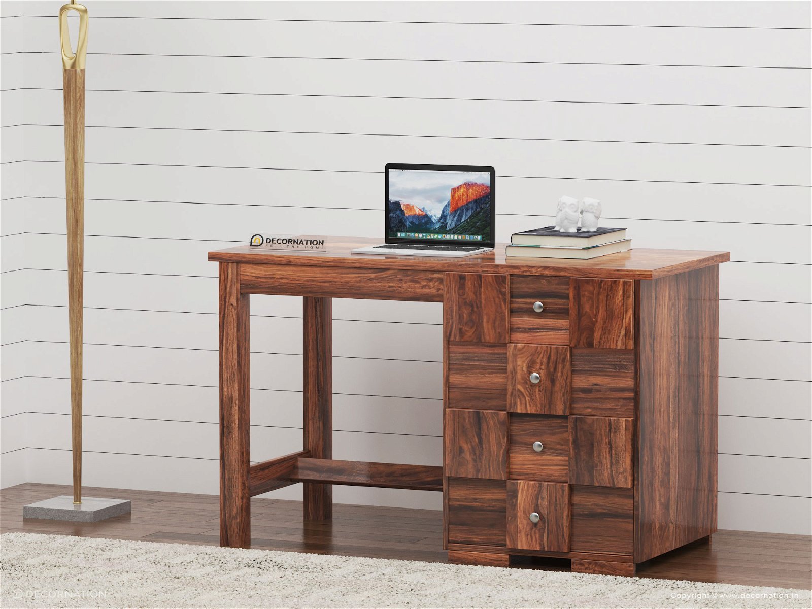 Priscilla Computer Work Table With 4 Drawers