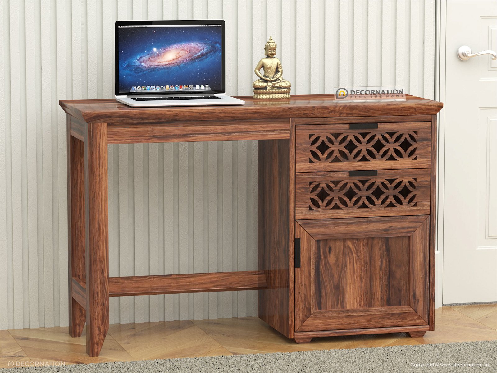 Riona Storage Office Table With Drawer